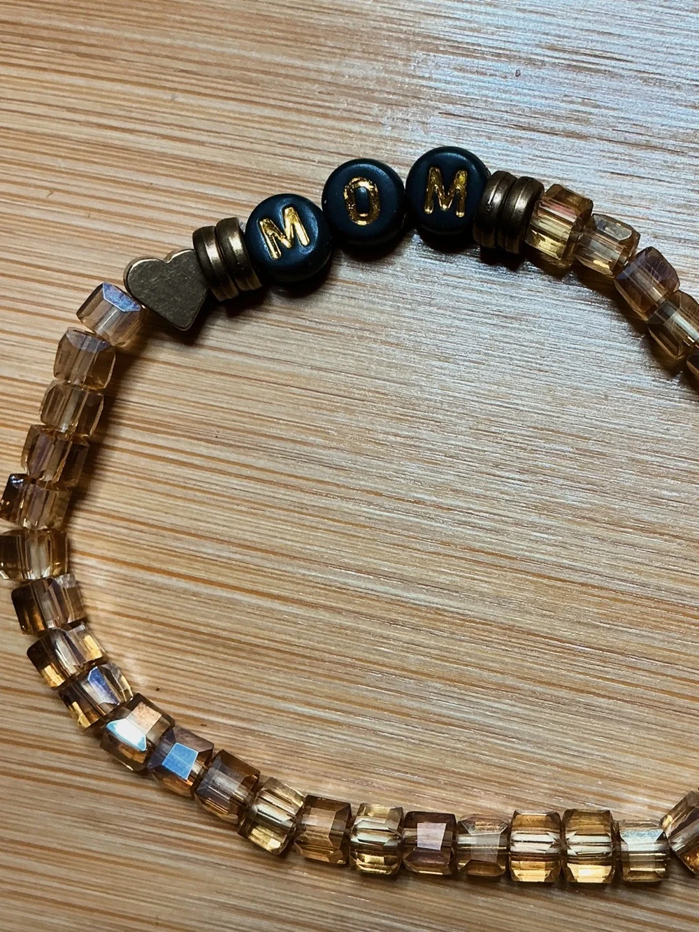 3 piece Bulldog Mom Beaded Bracelet Set